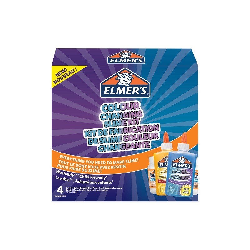Elmer´S Kit Slime Cambio De Color Con El Sol