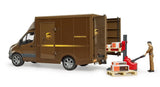 Camion Ups Bruder Mb Sprinter Con Conductor Y Accesorios, 02678