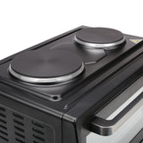 Mini Horno Con 2 Placas Eléctricas En La Parte Superior Tristar Ov-1443--38 L-3100 W-Función De Calor Del Ventilador-Negro