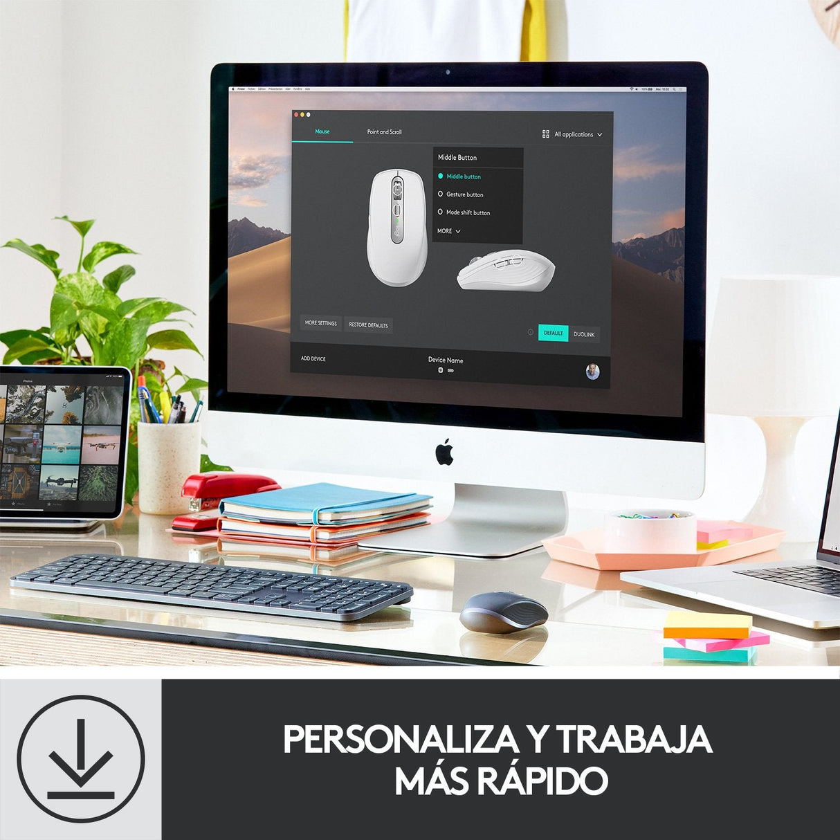 Ratón Inalámbrico Por Bluetooth Logitech Mx Anywhere 3 Batería Recargable Hasta 4000 Dpi