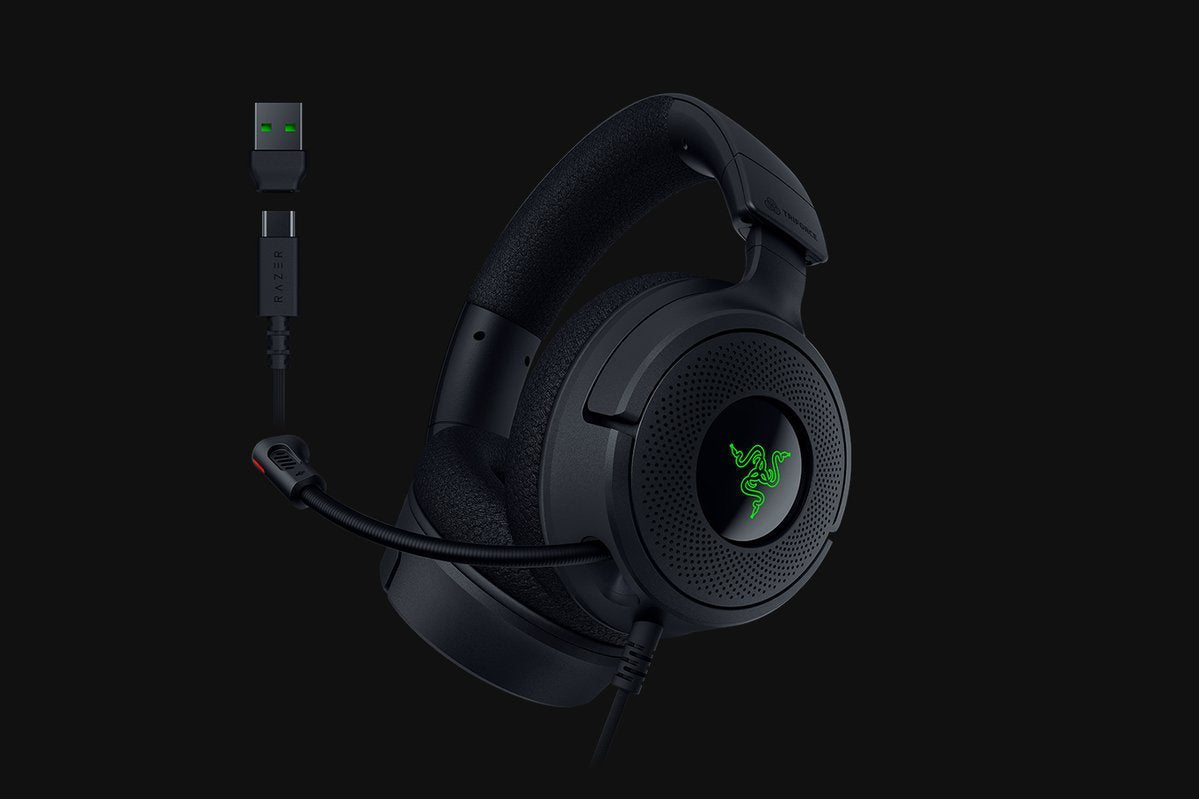 Auriculares  Razer Kraken V4 X Gaming Negros Rz04-05180100-R3m1