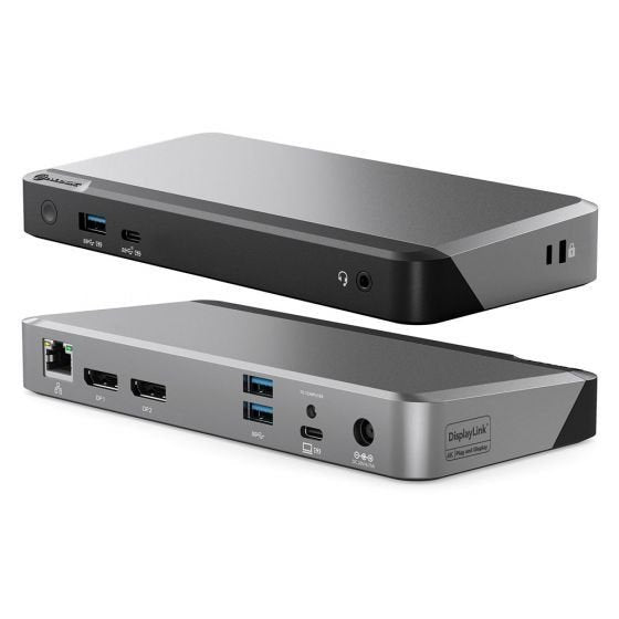 Alogic Duprdx2-100 Base Para Portátil Y Replicador De Puertos Alámbrico Usb 3.2 Gen 1 [3.1 Gen 1] Type-C Negro, Gris