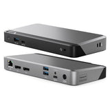Alogic Duprdx2-100 Base Para Portátil Y Replicador De Puertos Alámbrico Usb 3.2 Gen 1 [3.1 Gen 1] Type-C Negro, Gris
