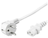 Cable Alimentacion Cee-7/7 90º Schuko A C13 5m Blanco