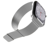 Puro Milanese Armband Apple Watch 42/44/45/49mm Silber