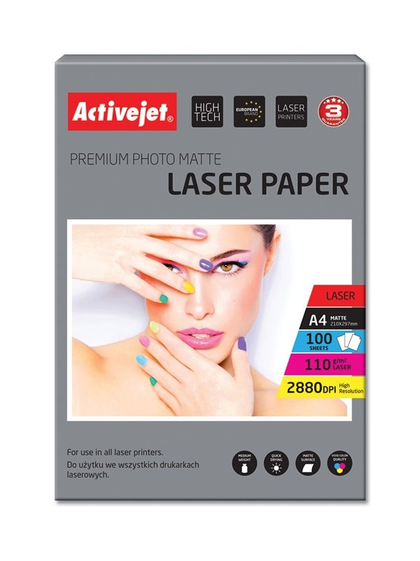 Activejet Papel Mate Ap4-110m100l (A4 100 Hojas)