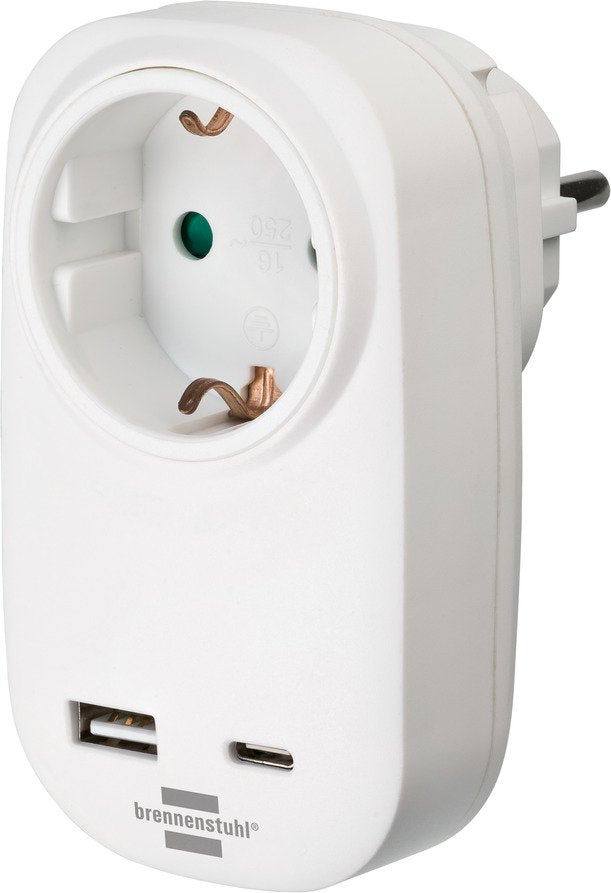 EAN 4007123672288 - Brennenstuhl 1508210 adaptador de enchufe eléctrico Blanco imagen 1