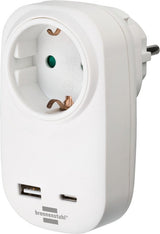 EAN 4007123672288 - Brennenstuhl 1508210 adaptador de enchufe eléctrico Blanco imagen 1