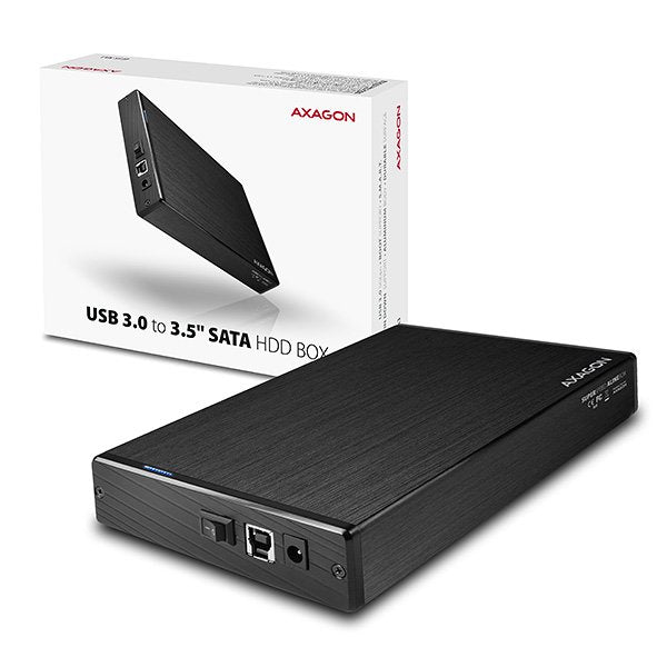 Axagon Ee35-Xa3 Caja Externa De 3,5, Usb 3.0 / Sata Ii, Aluminio - Negro