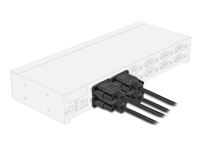 Delock 86823 Cable Serie Rs-232 D-Sub9 Hembra A Hembra 1 M