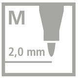 Stabilo Power Pack De 18 Rotuladores De Colores - Punta Media De 2mm - Tinta Lavable - Capuchon Ventilado - Colores Surtidos
