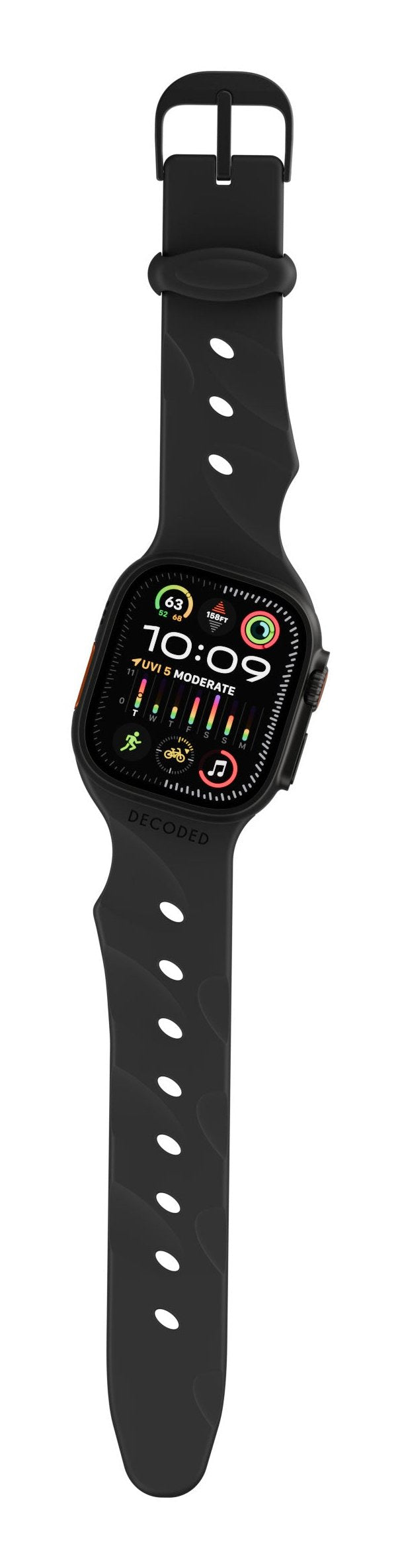 Decoded Silicone Ares Splice Strap 44/46/49mm Black