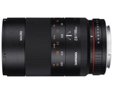 Samyang F1112309101 - Objetivo Fotográfico Dslr Para Micro Cuatro Tercios As If Umc (Distancia Focal Fija 100mm, Apertura F/2.8-32, Diámetro Filtro: 67mm), Negro