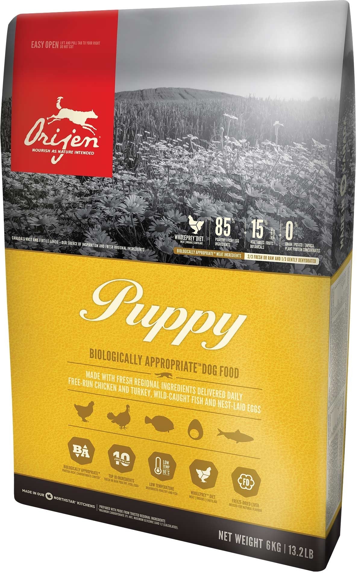 Orijen Puppy Cachorro Pollo, Pescados, Pavo 11,4 Kg