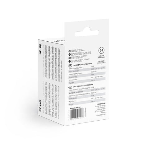 EAN 5901986049074 - Savio AP-02 adaptador e inversor de corriente Universal 3250 W Blanco imagen 5