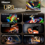 Hisense 55ur8ds Rgb Miniled (Null Cm (Null Zoll)) 55ur8ds