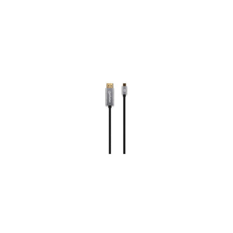 EAN 766623354851 - Manhattan 354851 adaptador de cable de vídeo 3 m USB Tipo C Negro, Plata imagen 4