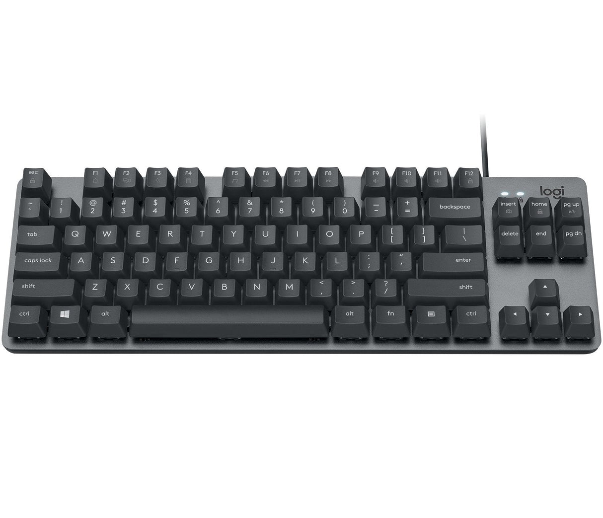 Teclado Alemán Logitech K835 Tkl Mechanical Keyboard Usb Grafito, Gris