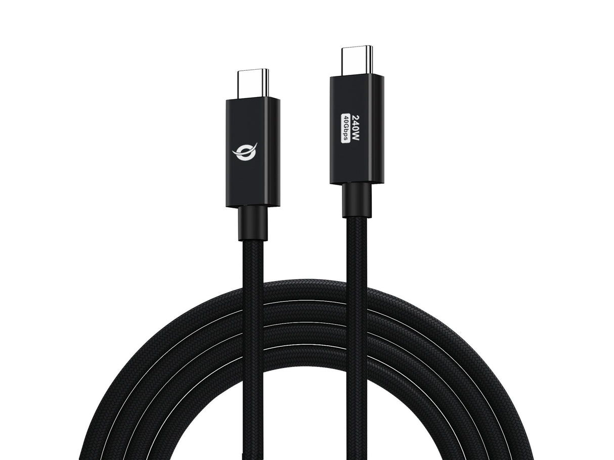Cable Usb-C Macho A Usb-C Macho 1.2m Conceptronic Usb 4.0 Gen 3 240w 48v 5a 40gbps E-Mark
