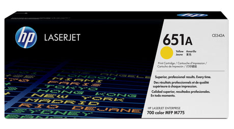 EAN 0886111121342 - HP 651A Yellow Original LaserJet Toner Cartridge cartucho de tóner 1 pieza(s) imagen 1