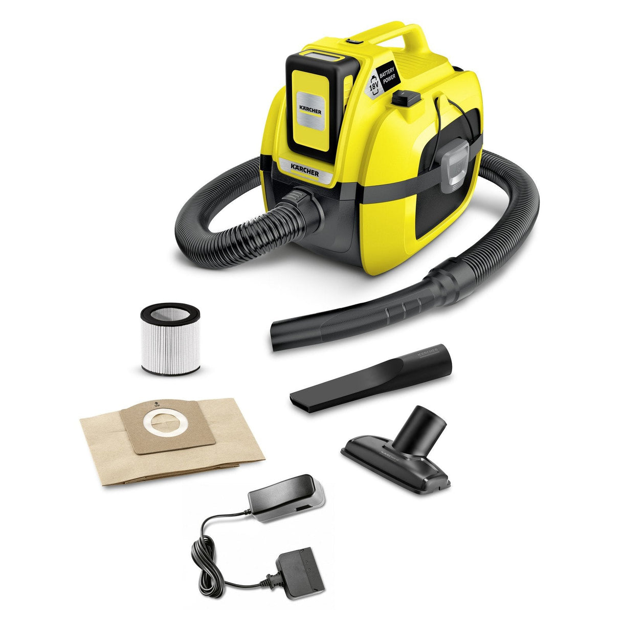 Aspirador Industrial Kärcher 1.198-301.0,  230 W Secar Bolsa Para El Polvo 7 L