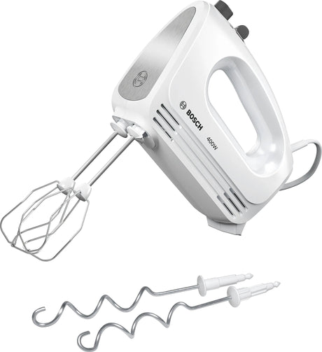 EAN 4242002945101 - Bosch MFQ24200 batidora Batidora de mano 400 W Acero pulido, Blanco imagen 2