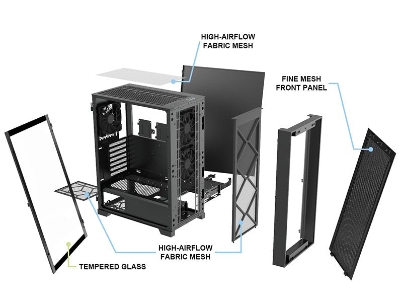 Torre Atx Montech Air 1000 Lite Black