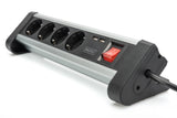 EAN 4016032443216 - Digitus DA-70614 base múltiple 1,5 m 4 salidas AC Interior Negro, Plata imagen 4
