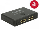 Delock Displayport 2 - 1 Conmutador Bidireccional 4k 60 Hz, Conmutador Displayport 18750