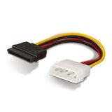 Aisens Cable Sata Alimentacion - Molex 4pin/M-Sata Hembra - 16cm - 100% Cobre - Negro