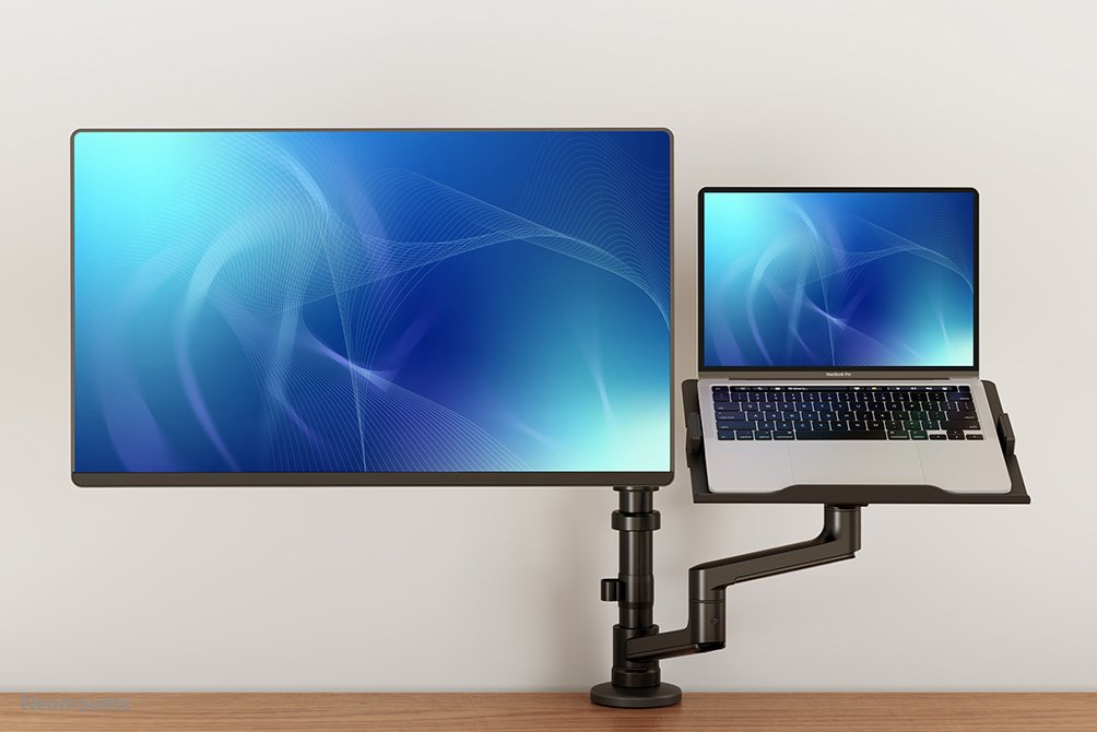Neomounts By Newstar Soporte De Escritorio Para Monitor Y Portátil 17"-27" Negro Max.8kg