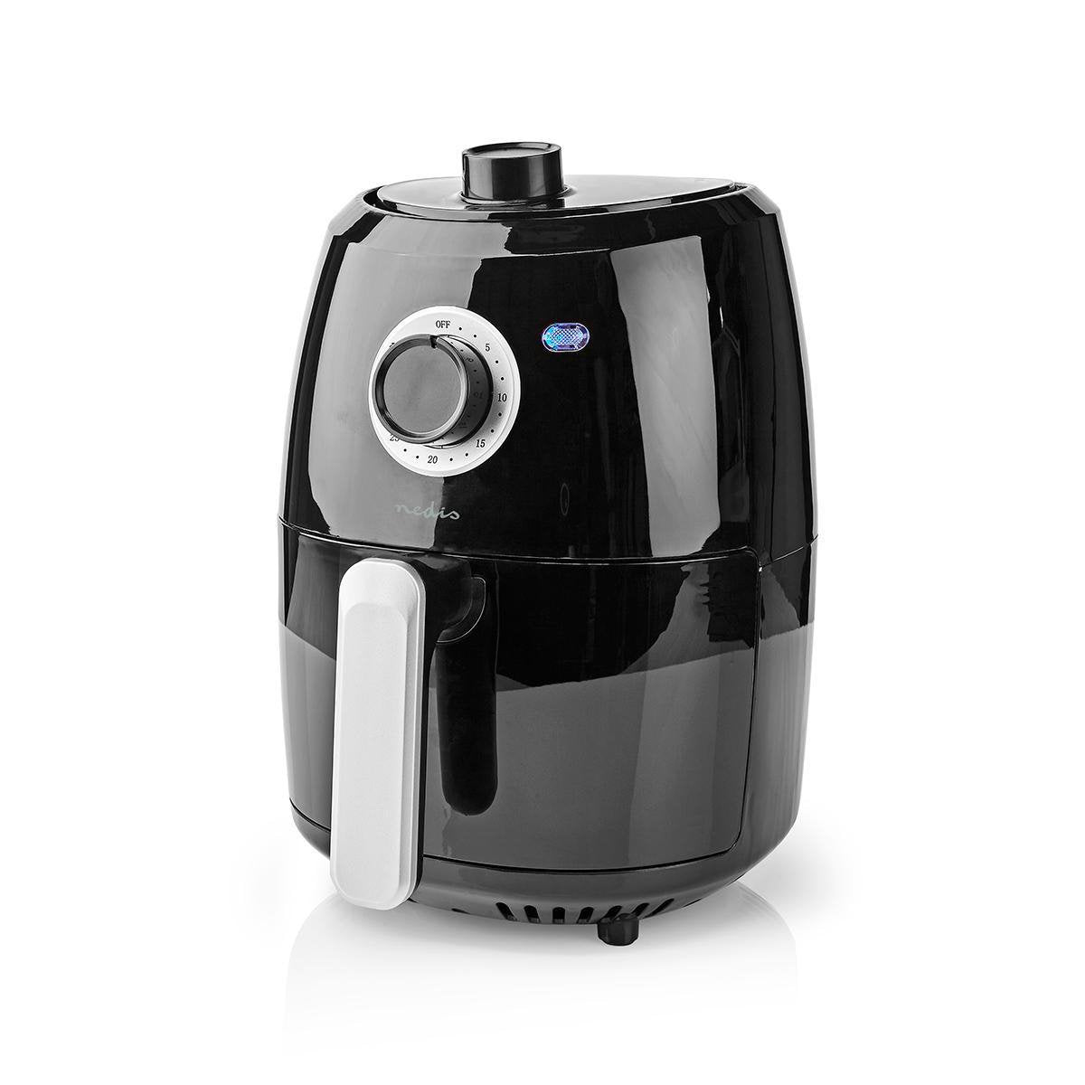 Nedis Freidora De Aire Caliente  2.4 L  Minutero: 30 Min  Analogico/Negro