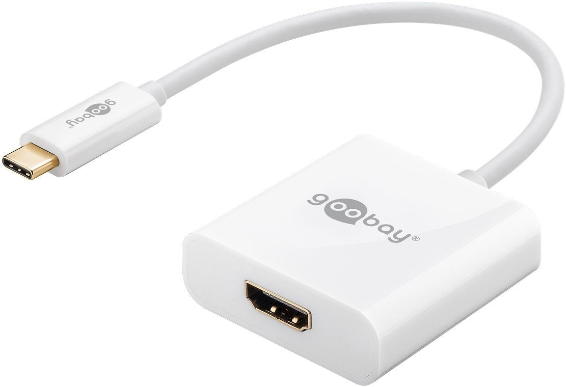 Goobay Usb-C/Hdmi Adaptador Gráfico Usb Blanco