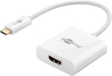 Goobay Usb-C/Hdmi Adaptador Gráfico Usb Blanco