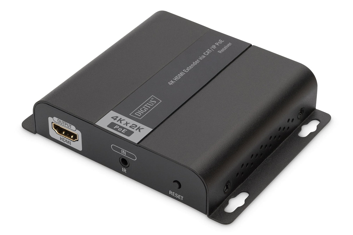 Digitus Set Extensor Hdmi 4k Poe 120m Unidad Receptora Negro