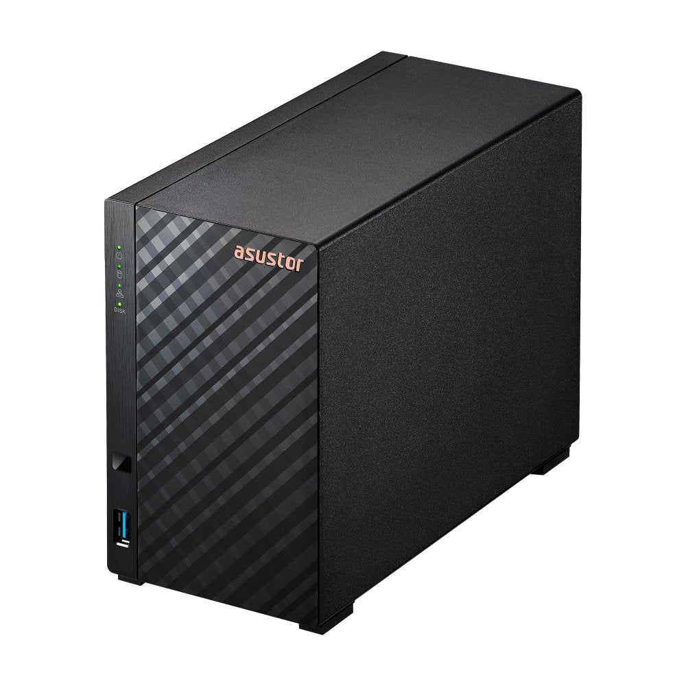 Nas Asustor 2 Bay Realtek Rtd1619b, Quad Core 1.7 Ghz 1gbe Port 1gb Ddr4 Usb 3.2