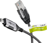 EAN 4040849744013 - Goobay 74401 cambiador de género para cable USB 3.1 type A RJ45 Negro, Plata imagen 12