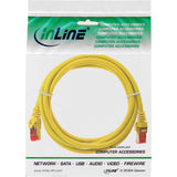 Cable De Red Inline S/Ftp Pimf Cat.6 250mhz Cobre Libre De Halógenos Amarillo 0.5m