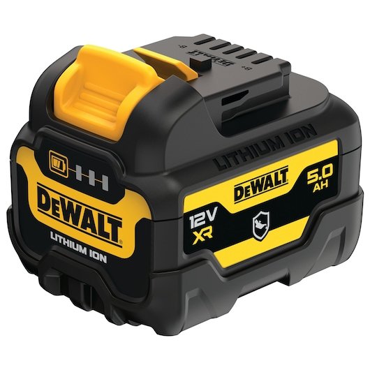 Batería Dewalt Xr Dcb126g, 12volt 5ah Negro/Amarillo, Protección De La Carcasa Contra Productos Químicos, Ácidos Y Combustibles Dcb126g-Xj