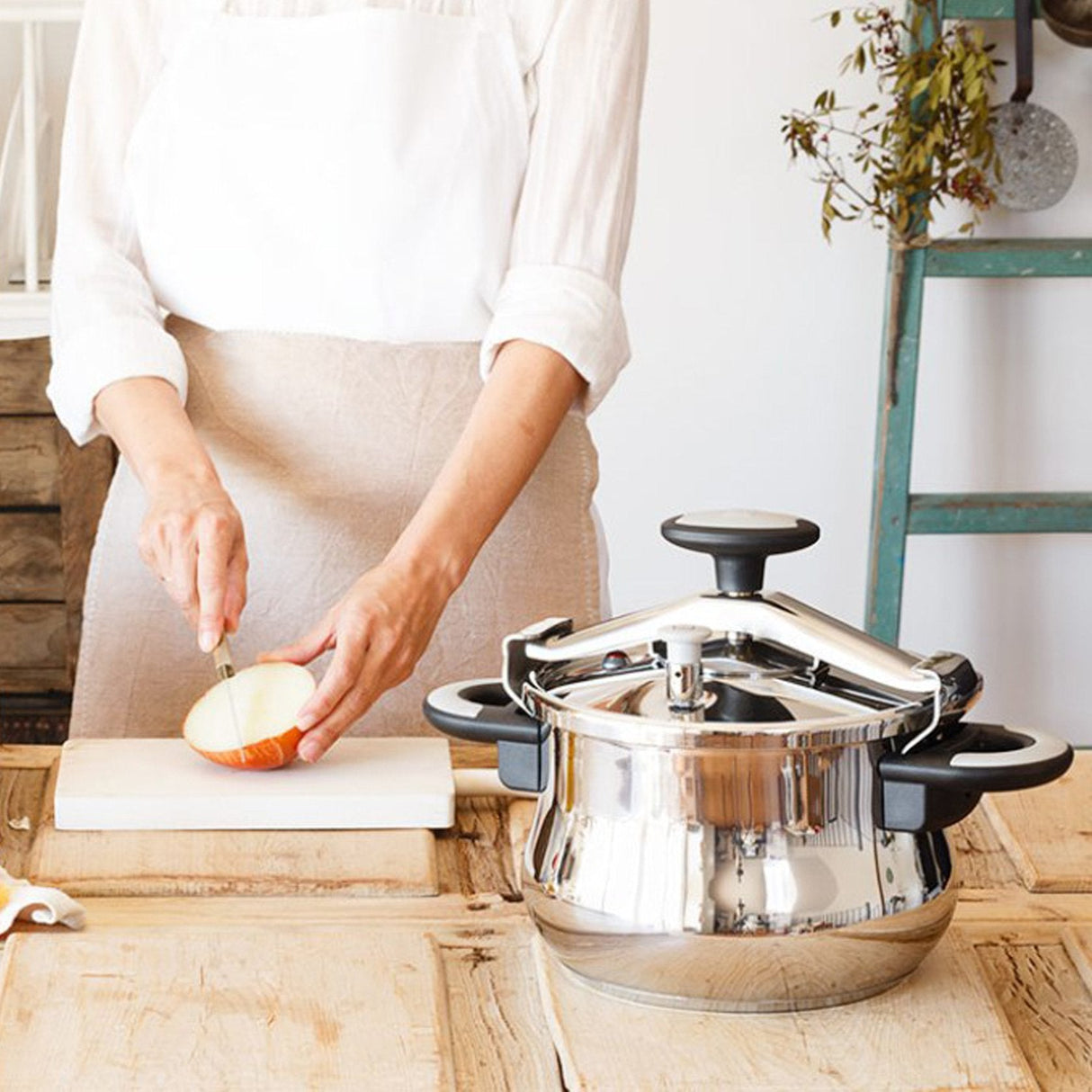 Olla A Presión Bra New Star A185504 Ø24cm 11l Acero Inoxidable Apta Para Inducción