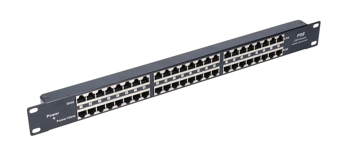 Extralink 24 Port | Poe Injector | 24x 100mb/S Rj45, Rackmount