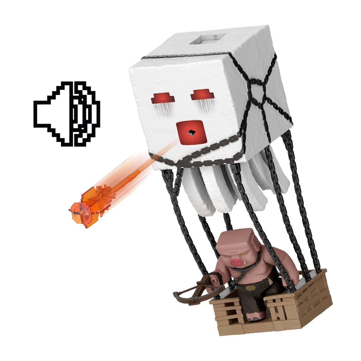 Figura Ghast Lanza El Ataque Fantasma Minecraft La Pelicula 25cm