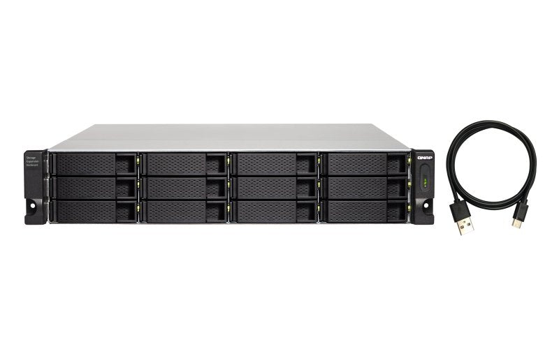 EAN 4713213516171 - QNAP TL-R1200C-RP caja para disco duro externo Carcasa de disco duro/SSD Negro, Gris 2.5/3.5" imagen 2