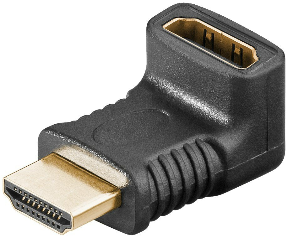 Adaptador Hdmi Hembra A Hdmi Macho Codo 90°  Vertical, 8k/60hz Goobay