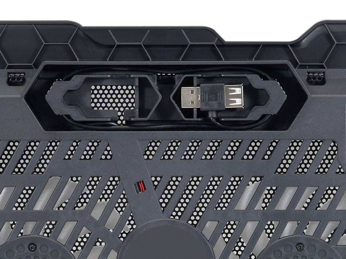 Base Refrigeracion Para Portatiles Conceptronic 2 Ventiladores 125mm Hasta 15.6
