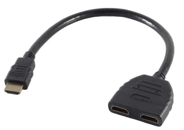EAN 4051367687843 - Microconnect HDM19M19F19F cable HDMI 0,2 m HDMI tipo A (Estándar) Negro imagen 1