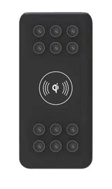 Batería Externa Con Carga Qi Denver Pbq-10001 10000mah Usb Usb Tipo-C Microusb Ventosa Para Sujeción Del Teléfono