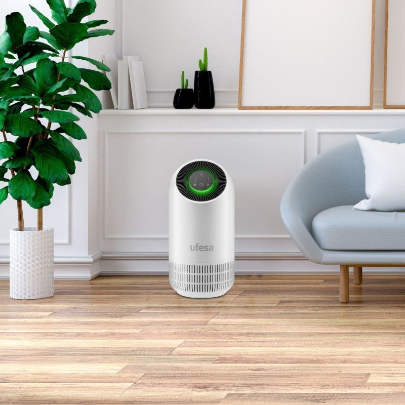 Purificador De Aire Hepa/Carbono 22 M² 30db Ufesa Pf-4500 Ionizador Blanco