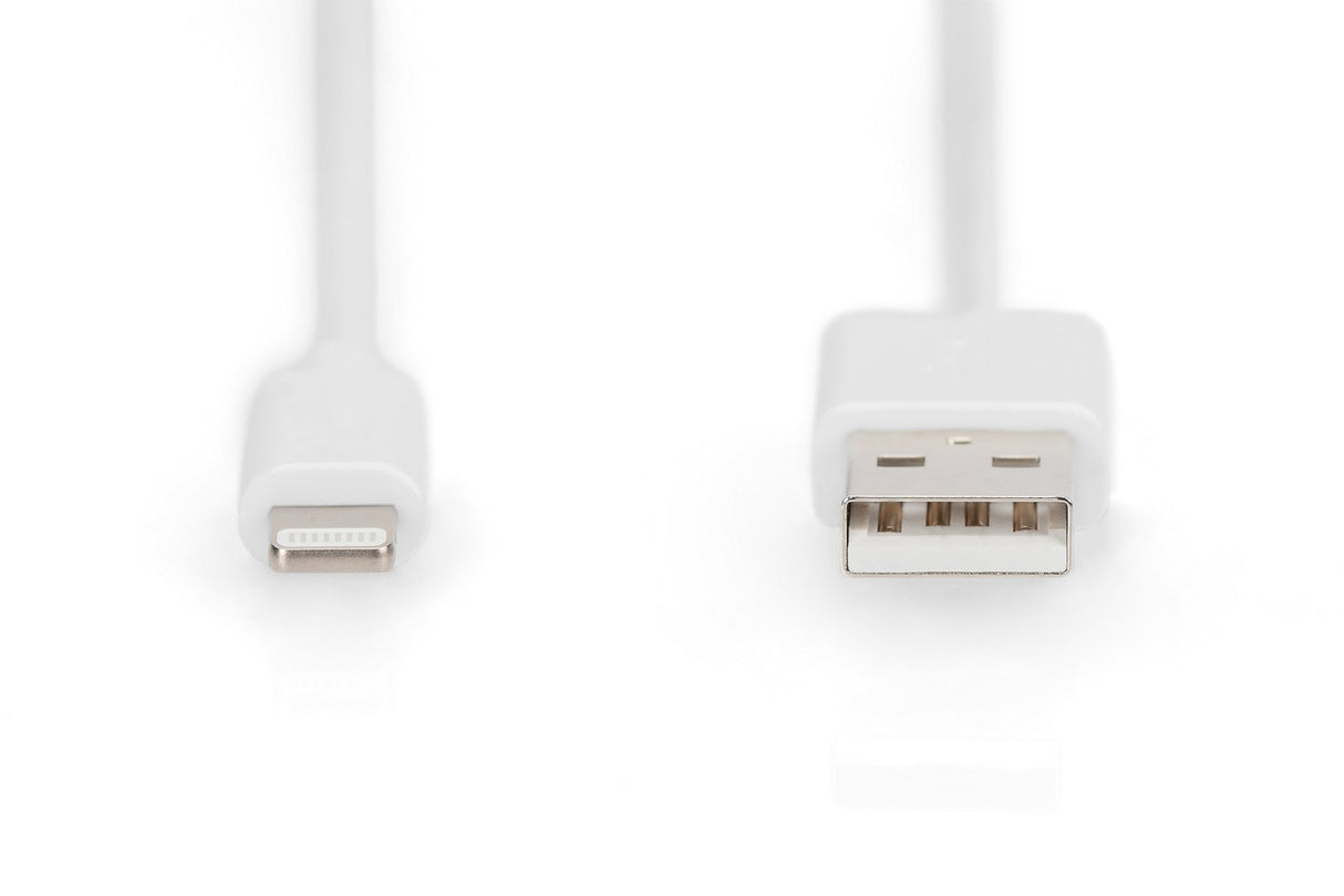 EAN 4016032383932 - Digitus DB-600106-010-W cable de conector Lightning 1 m Blanco imagen 2