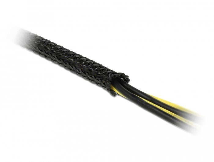 Delock Funda Trenzada 10 M X 12 Mm Negro